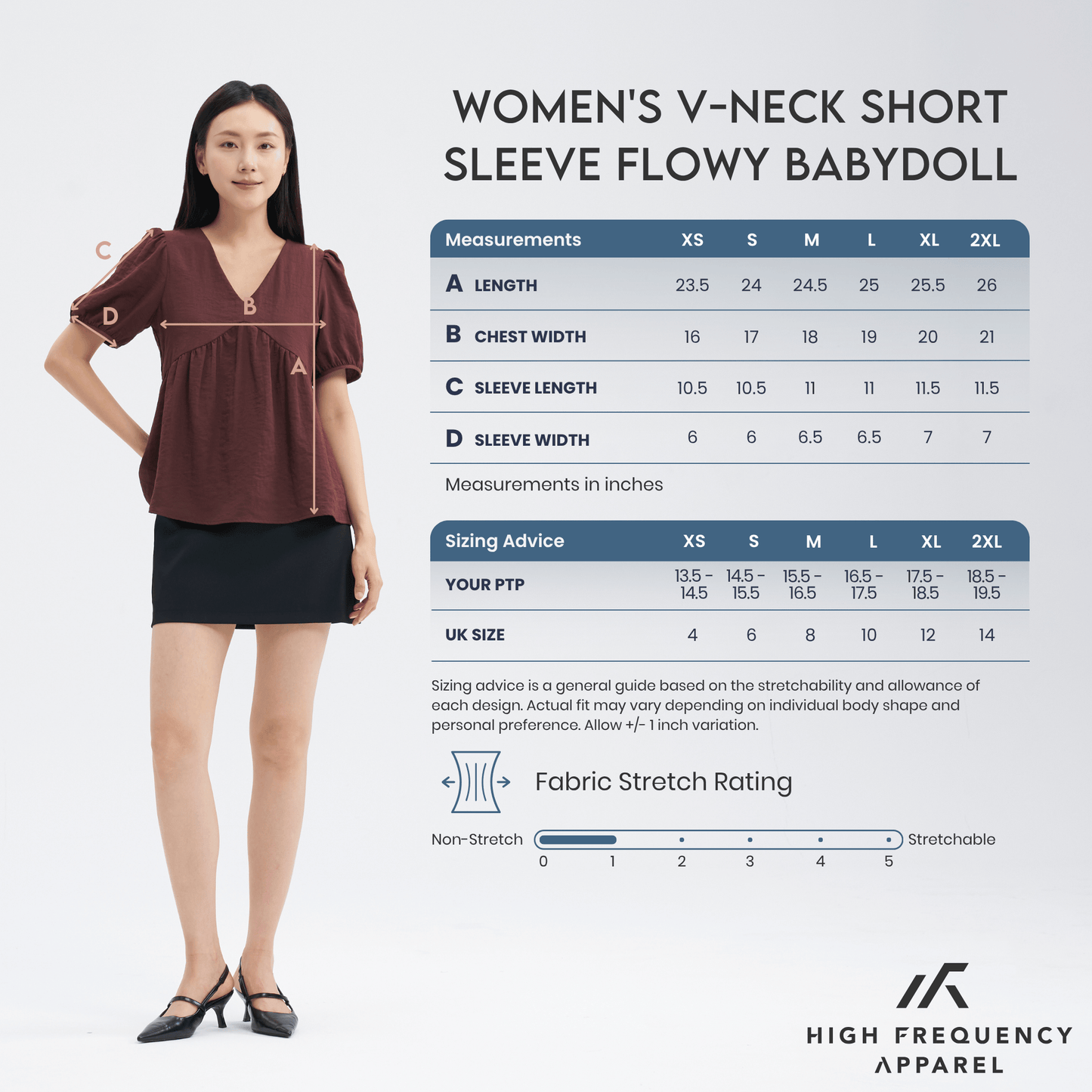 v-neck short sleeve flowy babydoll blouse