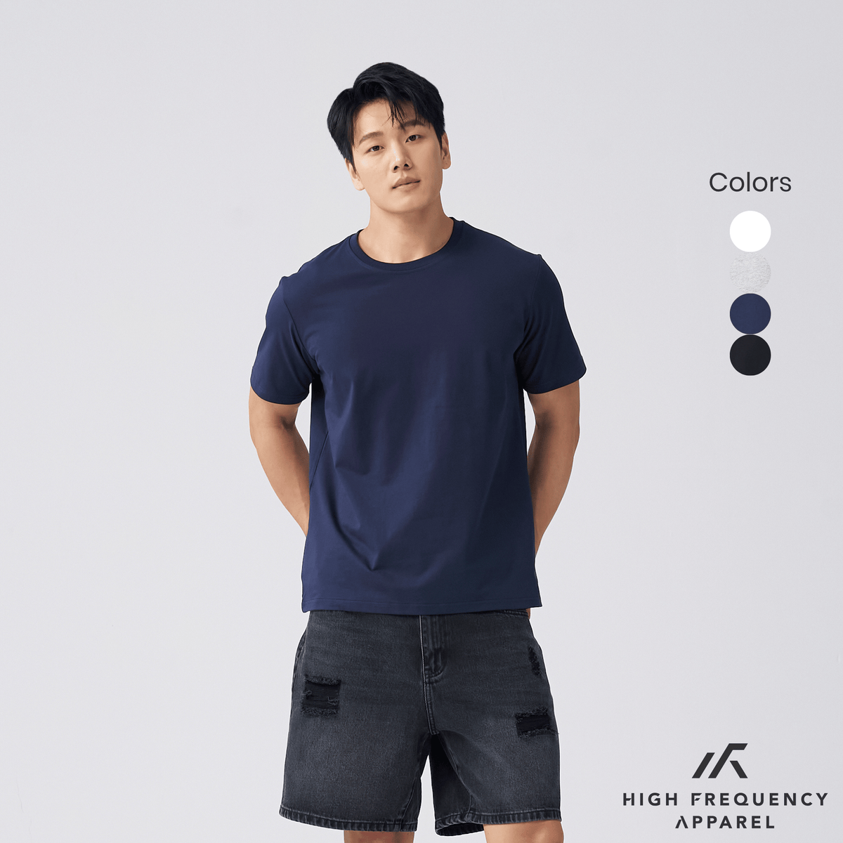 cooling cotton crew neck short sleeve tee