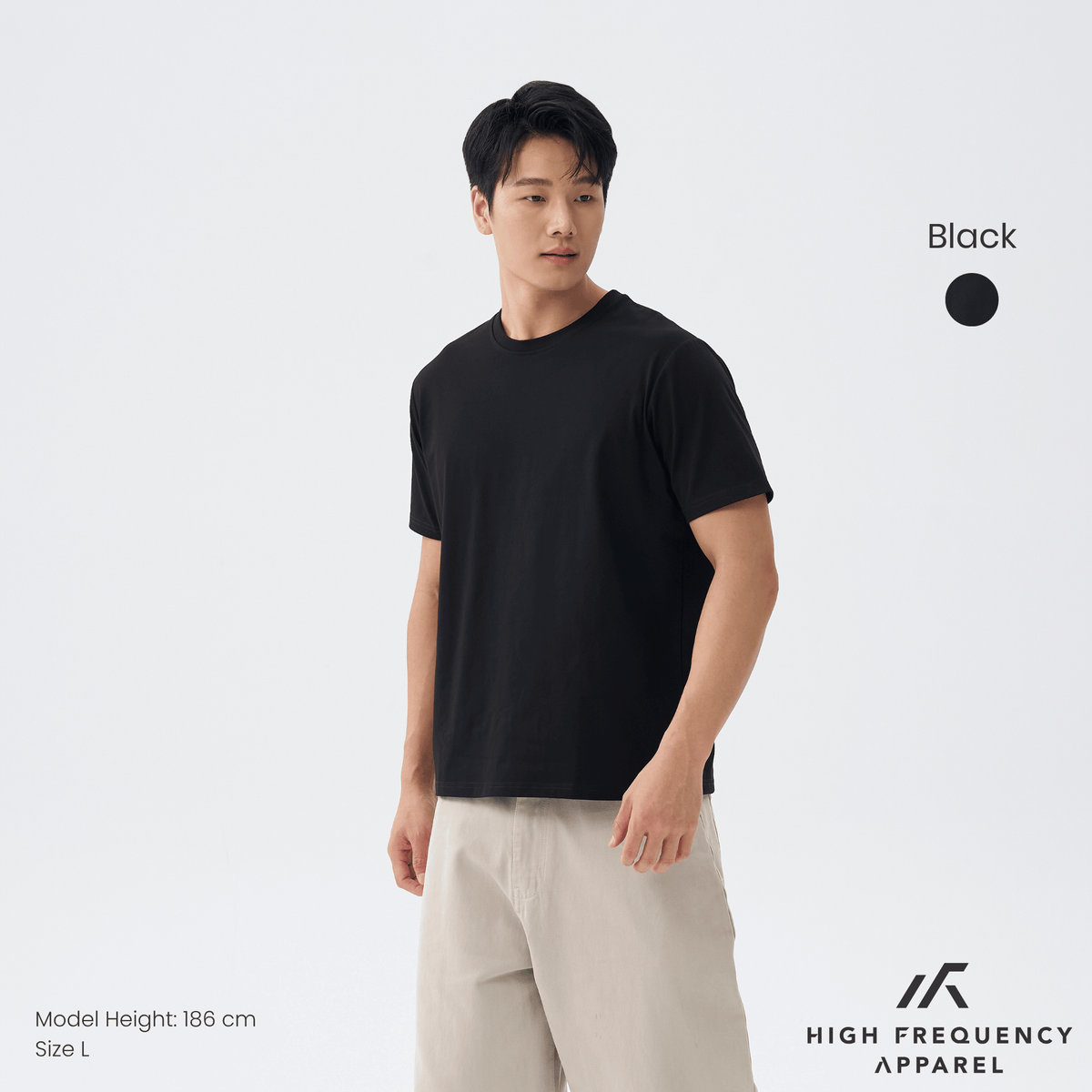 cooling cotton crew neck short sleeve tee