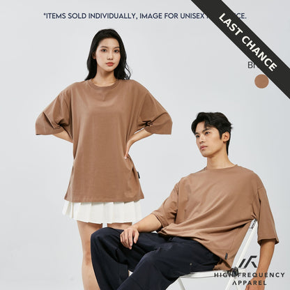 Unisex Oversized Stretch Cotton Crew Neck T-Shirt