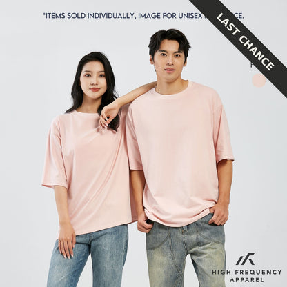Unisex Oversized Stretch Cotton Crew Neck T-Shirt