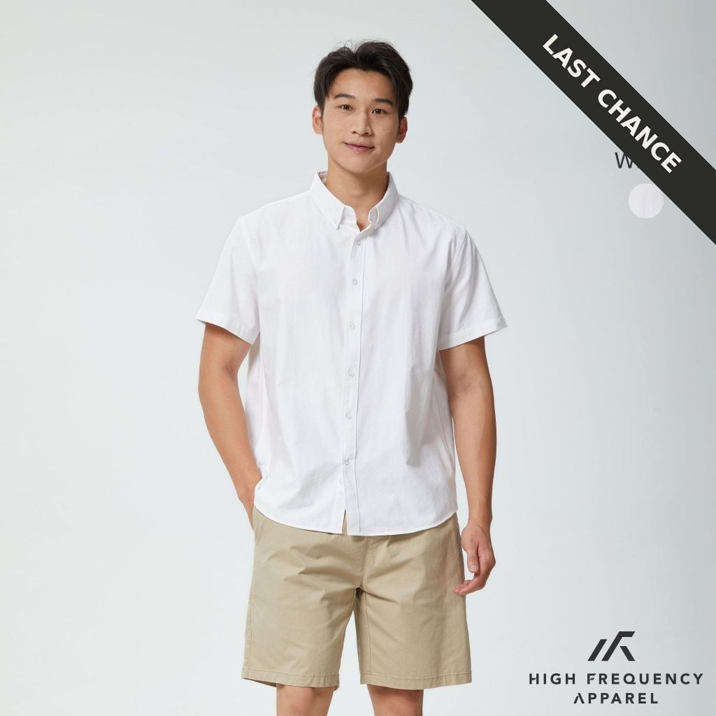 oxford short sleeve relax fitted shirt - 100% premium cotton