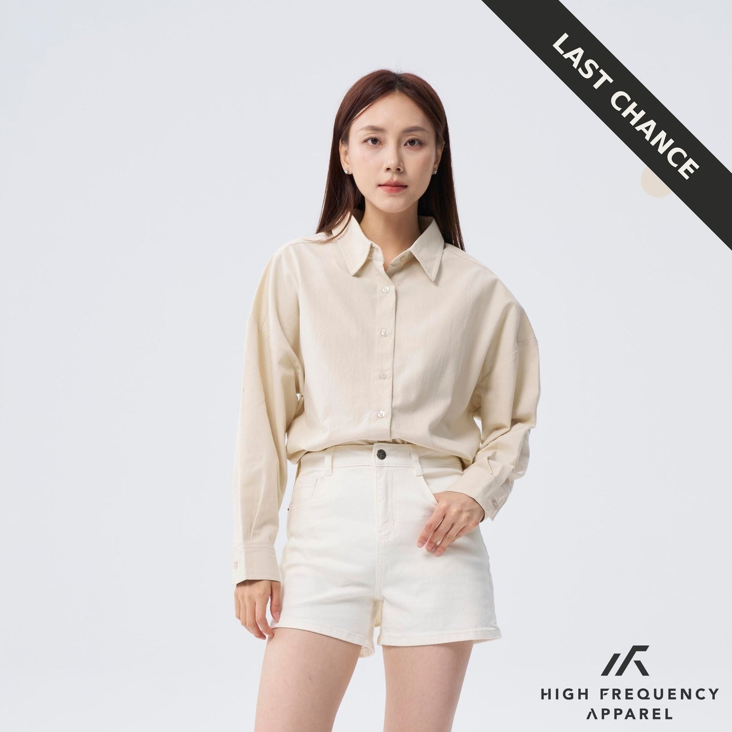 unisex ultra curved hem long sleeve relaxed shirt