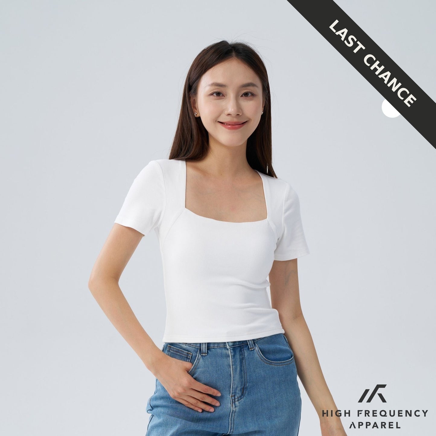 square neck padded top
