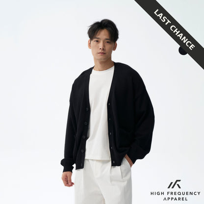 Unisex Relax Fitted Knitted Cardigan