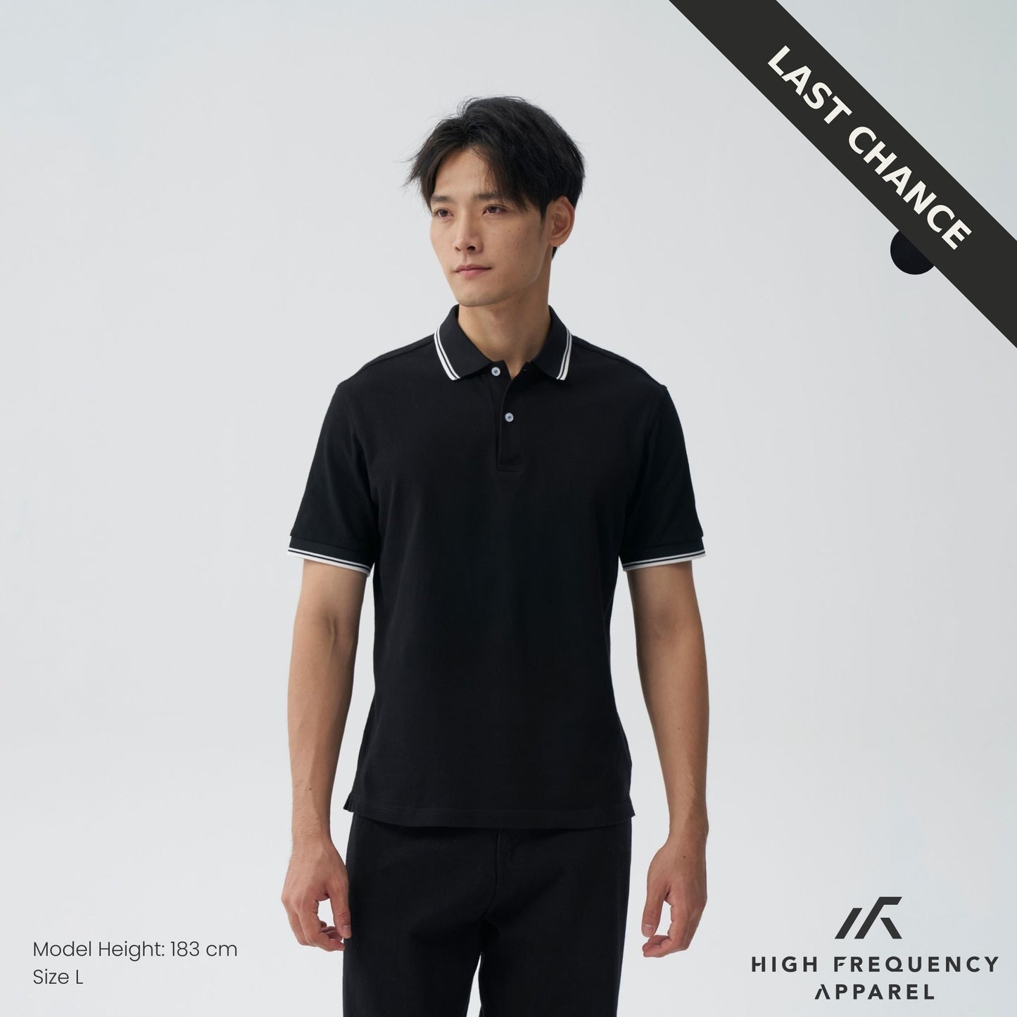 striped collar piqué polo – slim fit