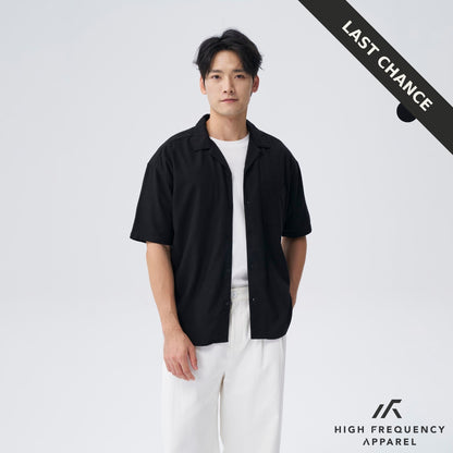 Camp-Collar Short Sleeve Shirt - Relaxed Fit