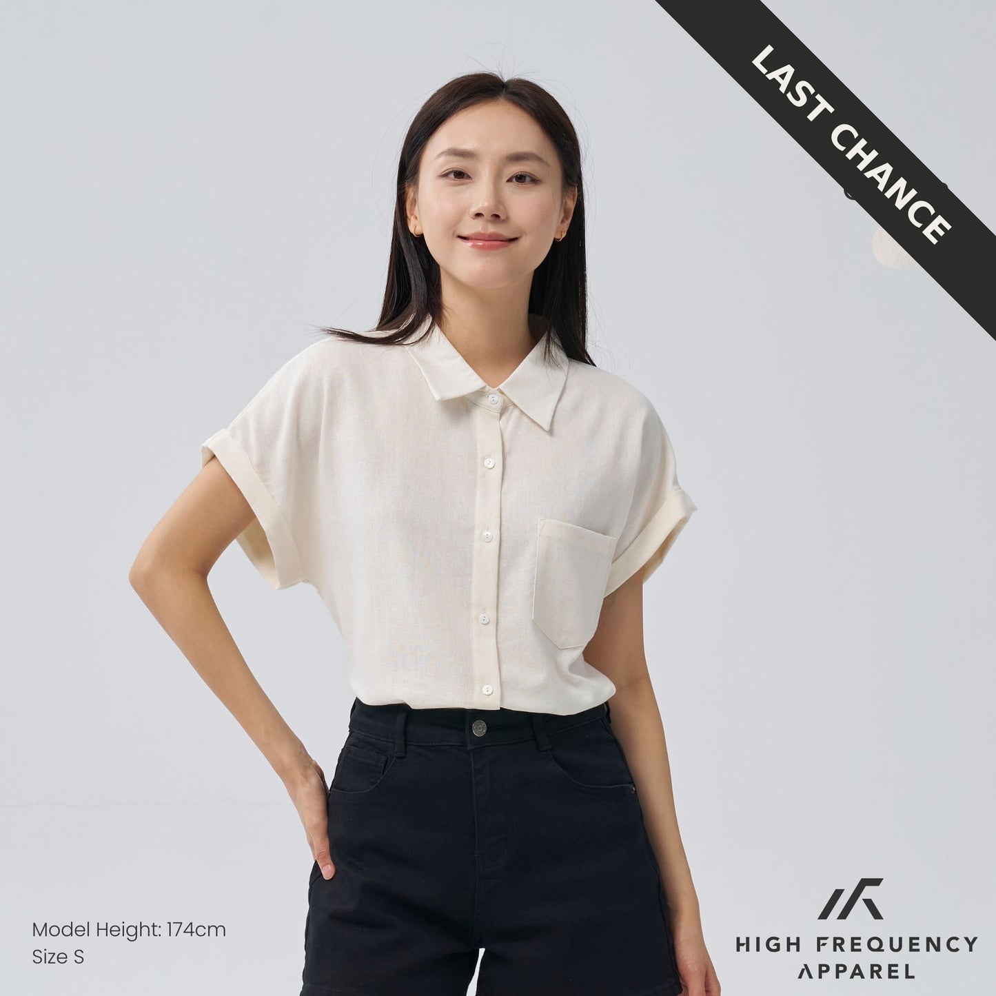 cuffed short sleeve pocket shirt – relaxed fit