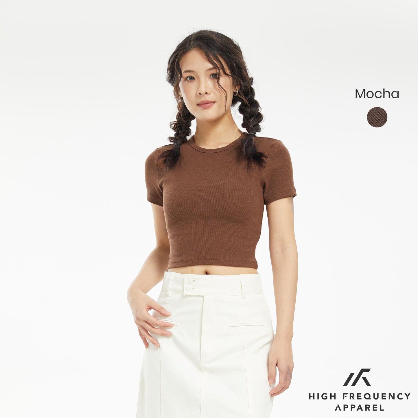 hfa women's ribbed crop top