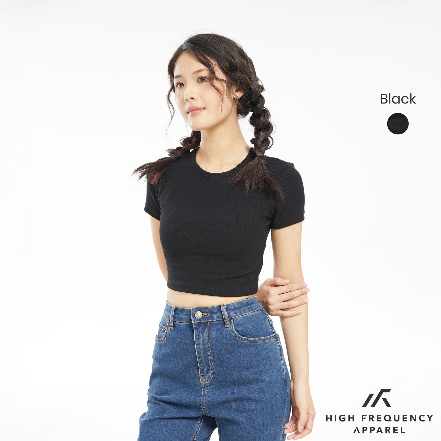 hfa women's ribbed crop top