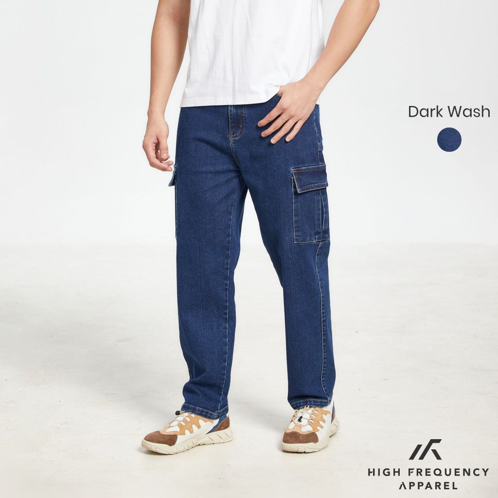 hfa unisex cargo denim jeans