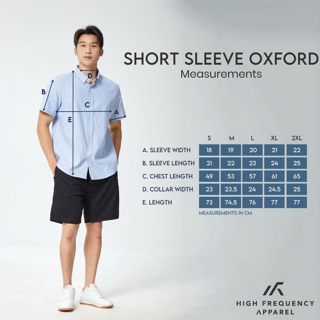 hfa men's oxford short sleeve relax fitted shirt - 100% premium cotton