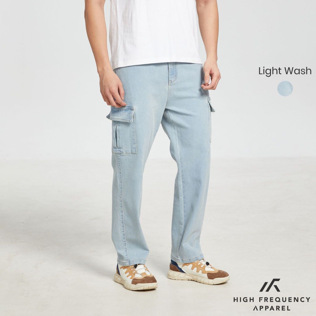hfa unisex cargo denim jeans