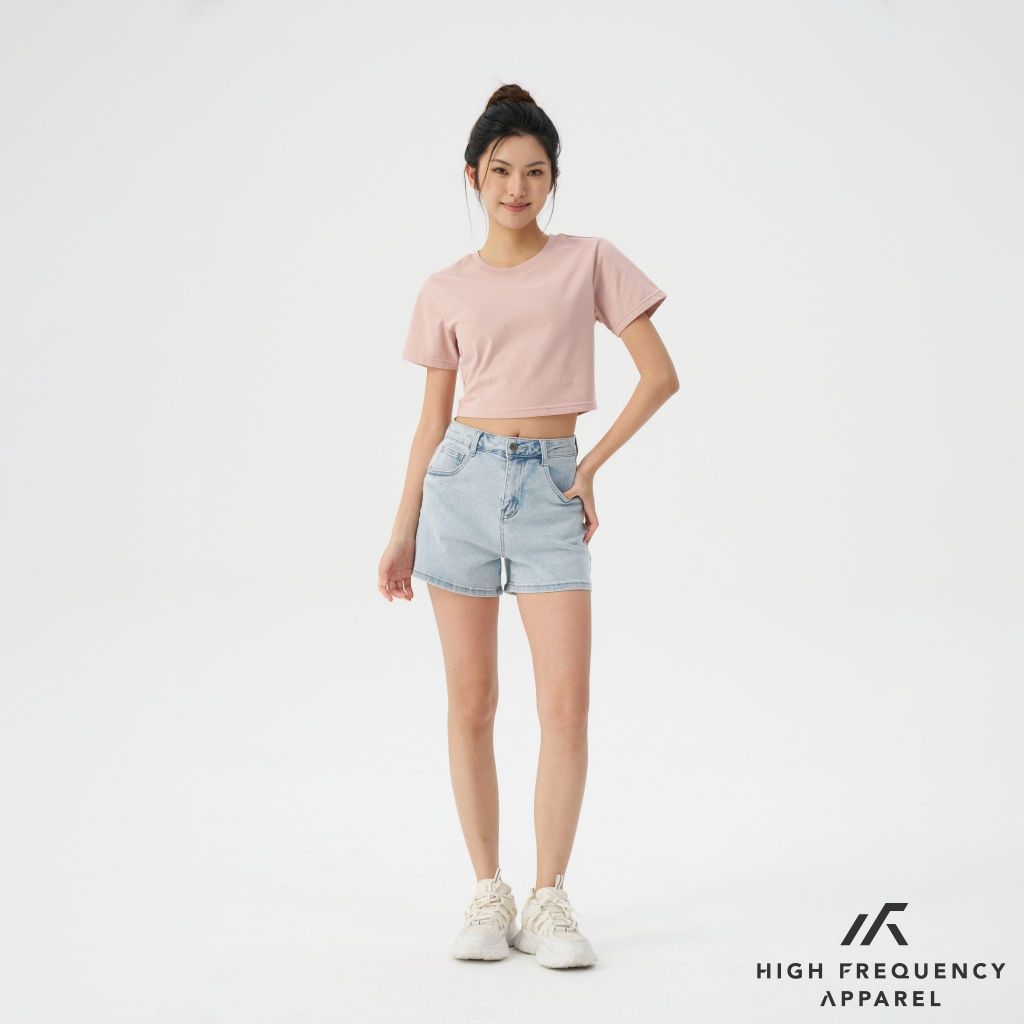 hfa women's cotton cropped boxy t-shirt