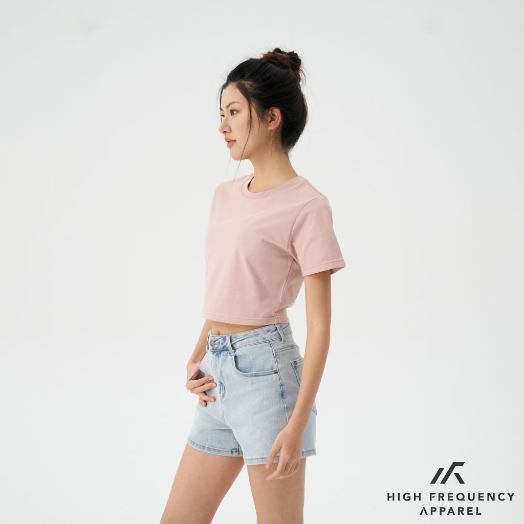 hfa women's cotton cropped boxy t-shirt