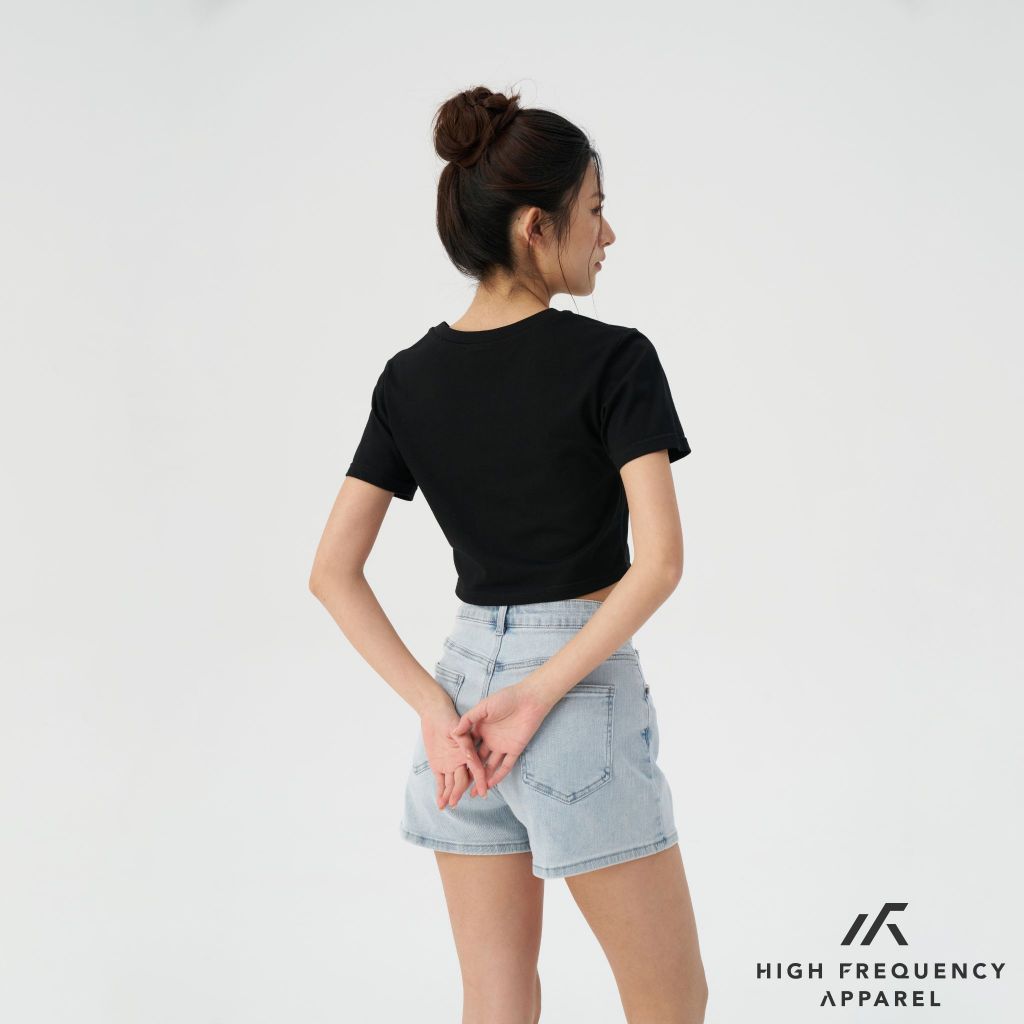 hfa women's cotton cropped boxy t-shirt