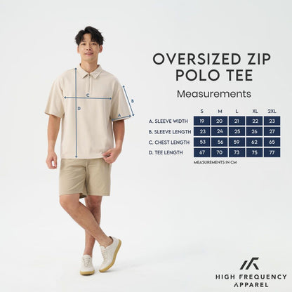 HFA Cooling Quarter Zip Polo 220GSM Oversized Tee