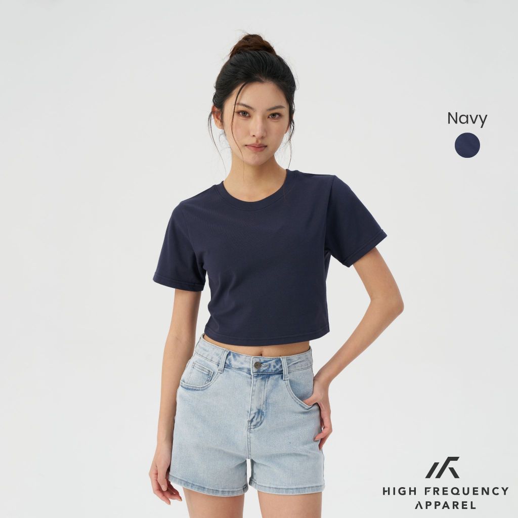 hfa women's cotton cropped boxy t-shirt