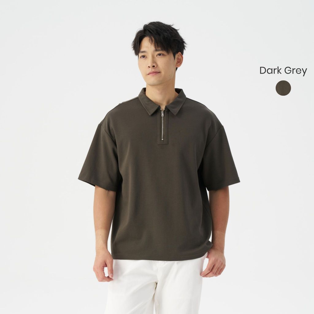 hfa cooling quarter zip polo 220gsm oversized tee
