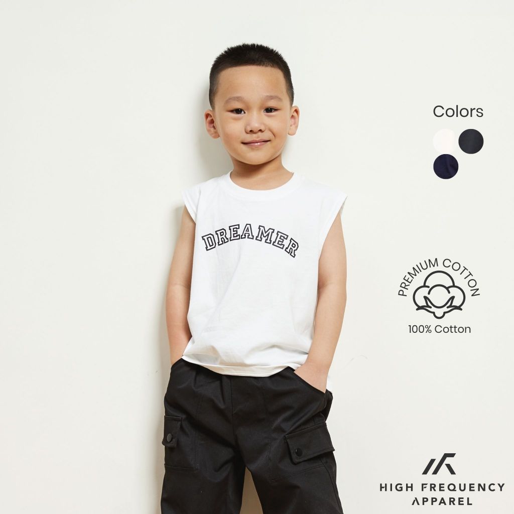 hfa kids cotton muscle tank top