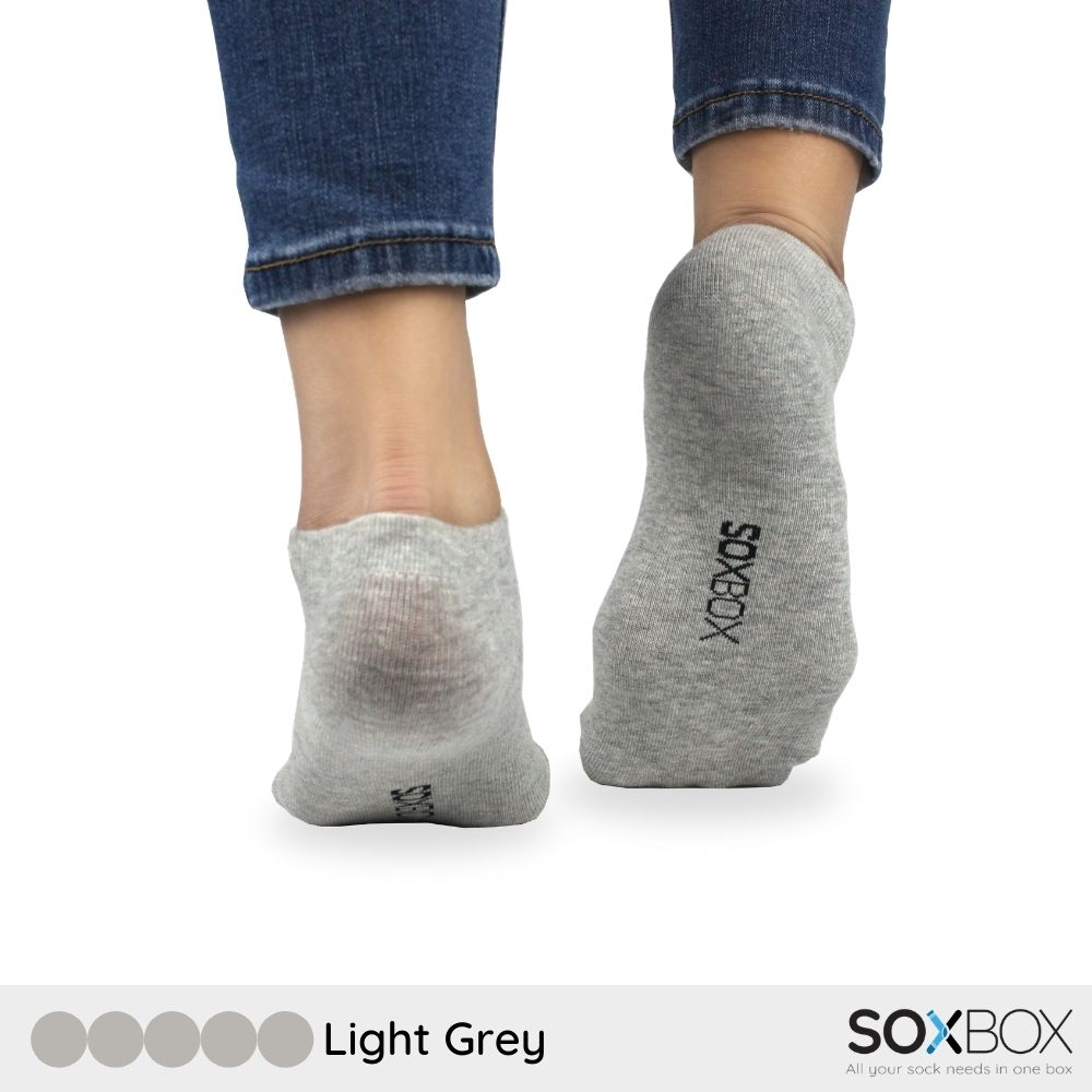 [5 pairs] soxbox unisex low ankle cotton socks