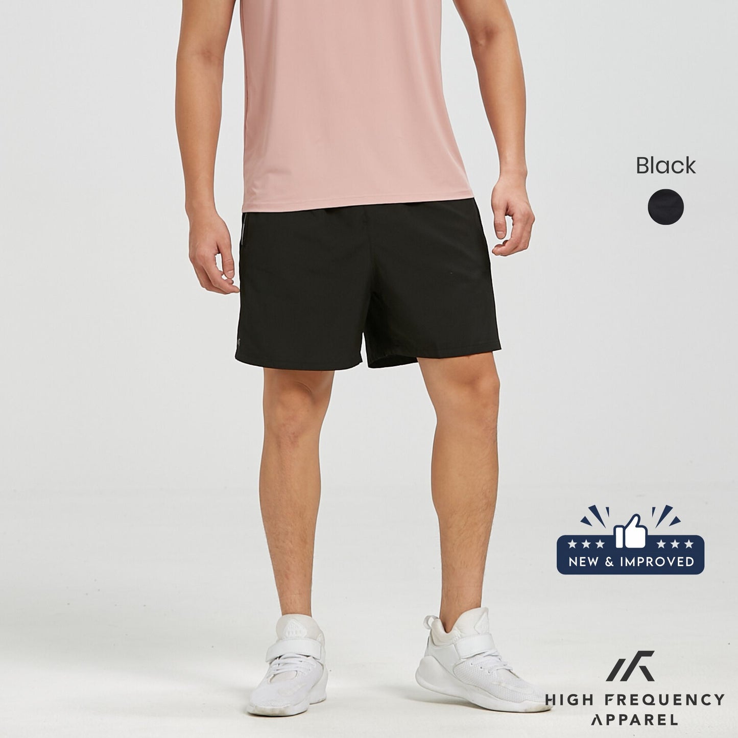 hfa unisex dri-fit ultra cooling sports shorts with zippered pockets